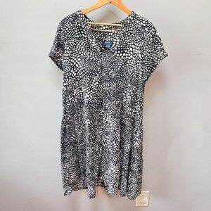 Maeve By Anthropologie Black & White Abstract Print Dress- Sz. M‎
